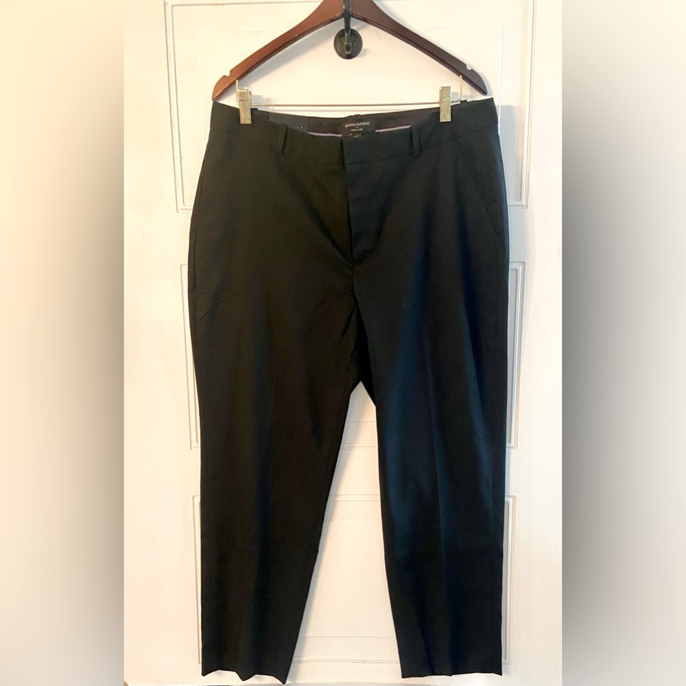 Banana Republic Factory Curvy Avery Fit Black Pants Sz 14